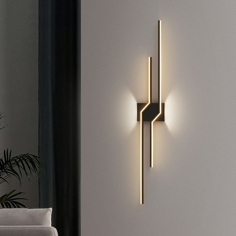 Minimalism Wall Light Fixtures Linear LED Indoor Wall Sconce Lighting for Living Room