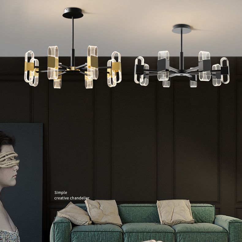 Starburst Metal Chandelier Lighting Contemporary Style LED Pendant Lighting Partramure