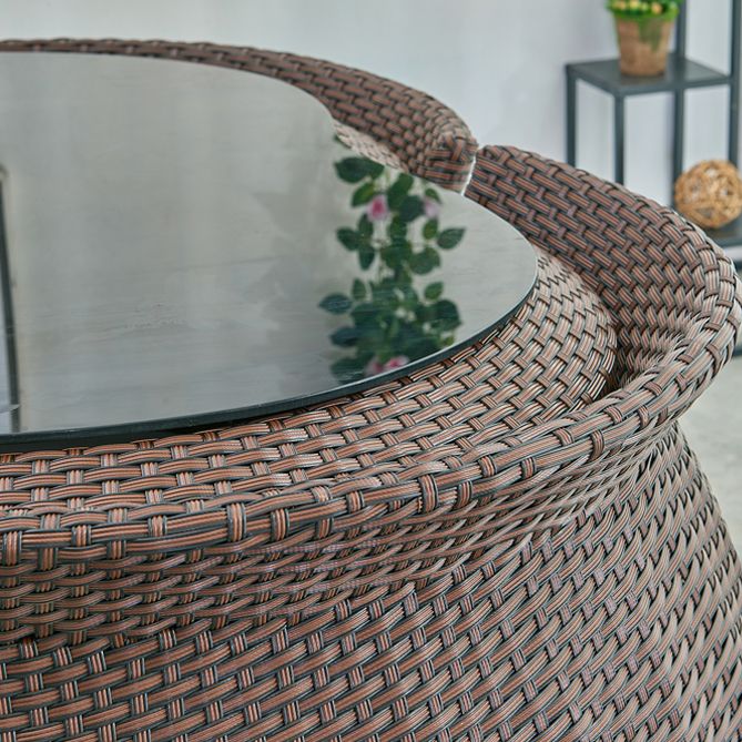 Modern Style Dining Set Specialty Wicker/Rattan 5 Pieces Dining Set