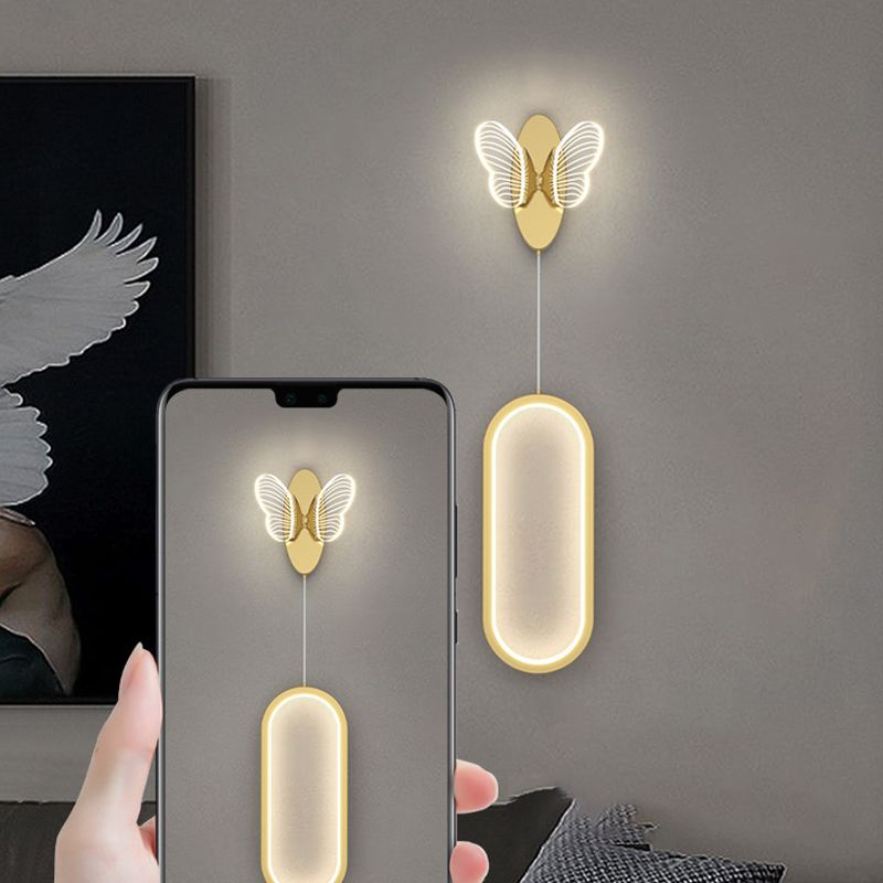 Éclairage mural en métal de forme géométrique