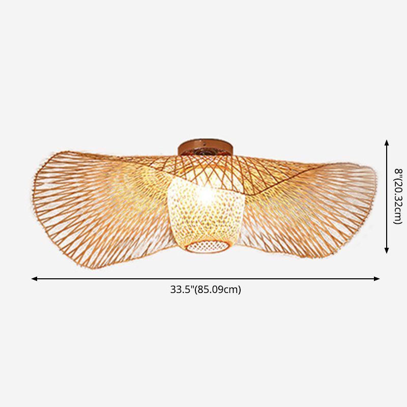 Lámpara semiincorporada distorsionada 1 lámpara Ratán lámpara incorporada China