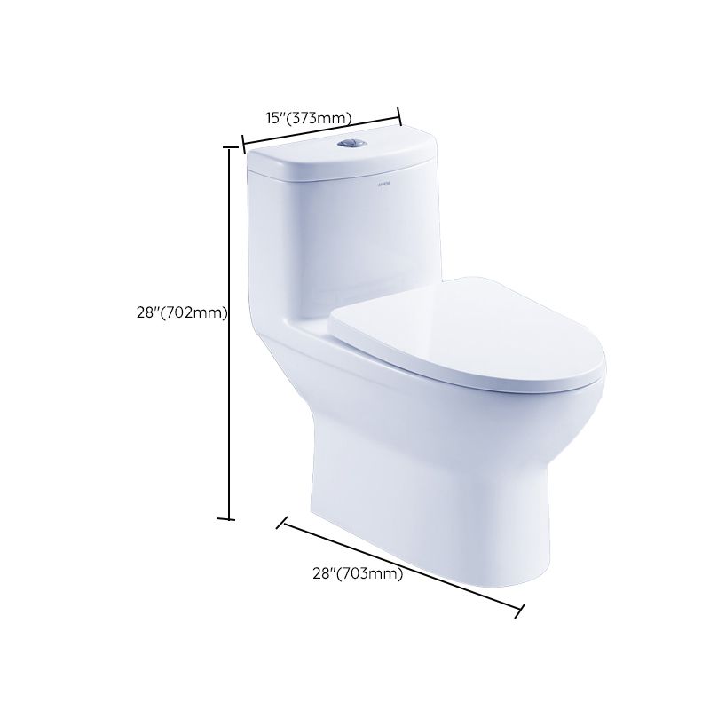 Floor Mounted Siphon Jet Urine Toilet One Piece Toilet Modern Porcelain Toilet