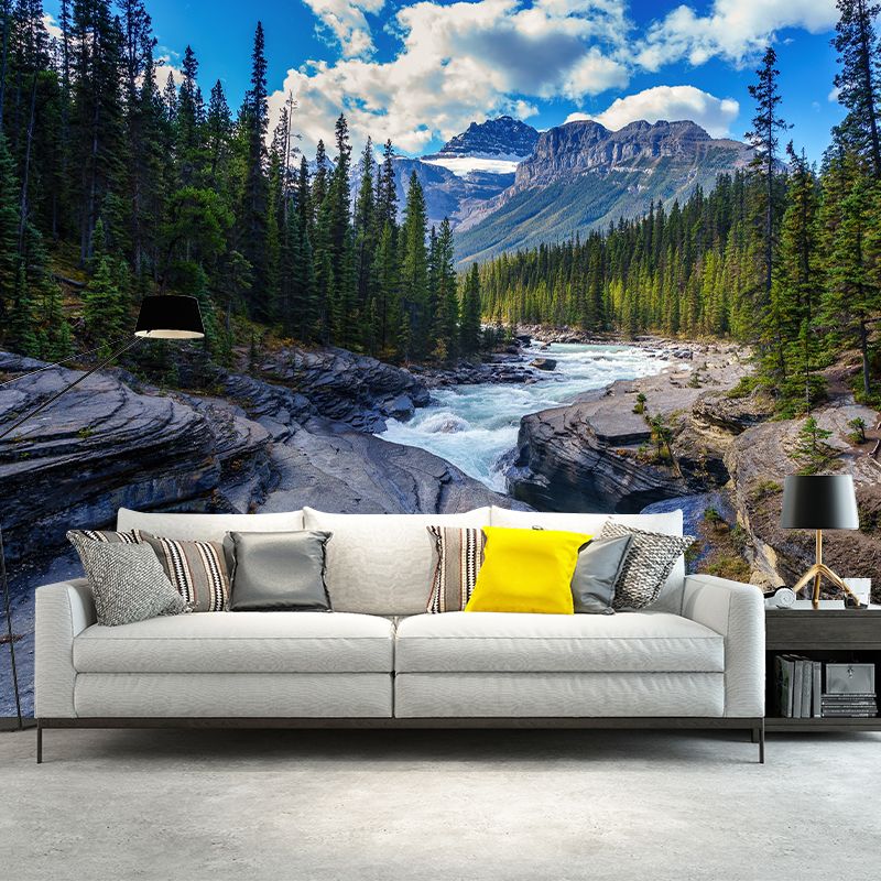 Landscapes Pattern Mildew Wall Mural Horizontalt Photography for Living Room