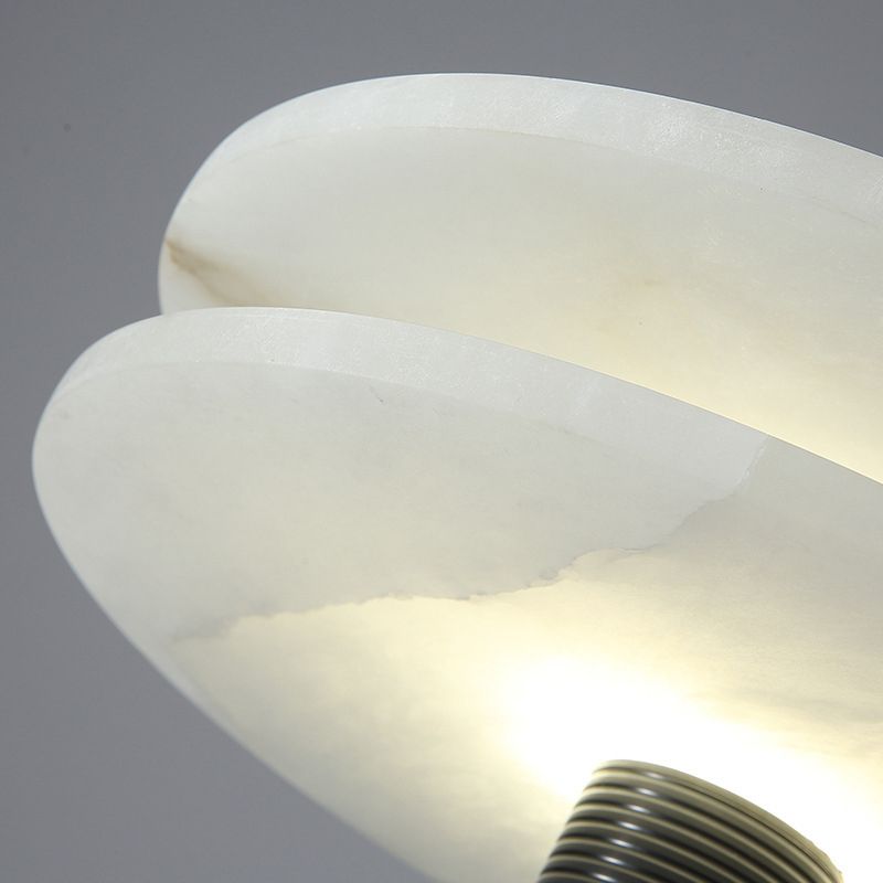 Postmoderne LED -Anhänger Licht Marmor Fliege Saucer -Nachthänzer Licht