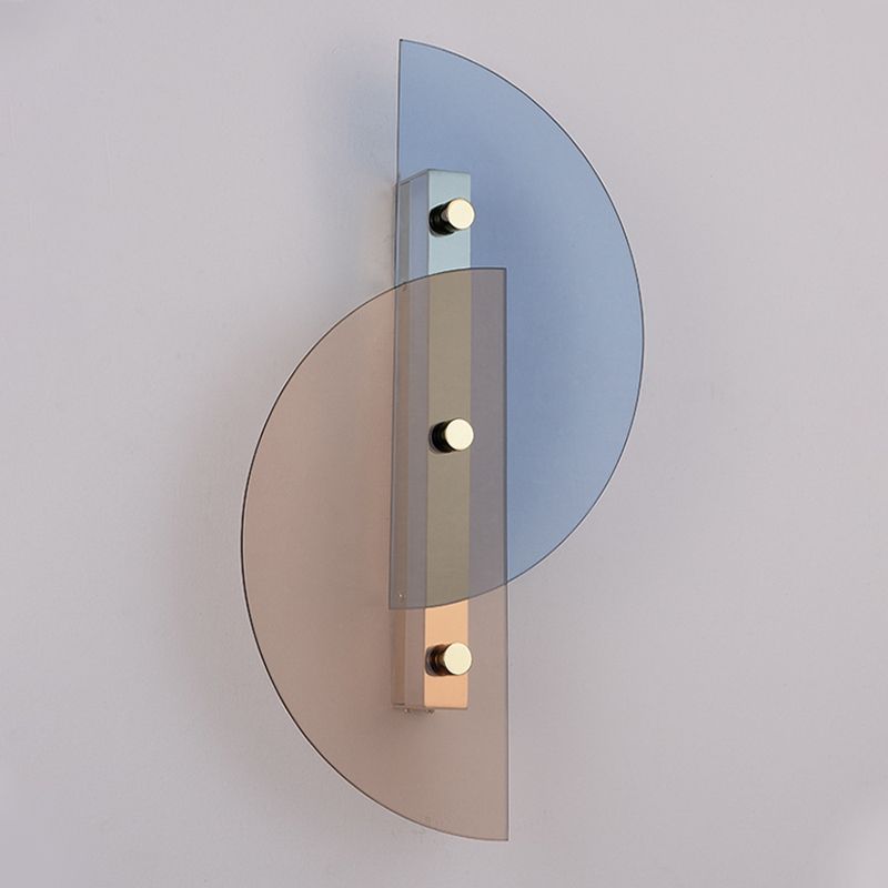 Moderne Wandmontaglampen mit bogenförmiger Glaswandleuchten für Schlafzimmer