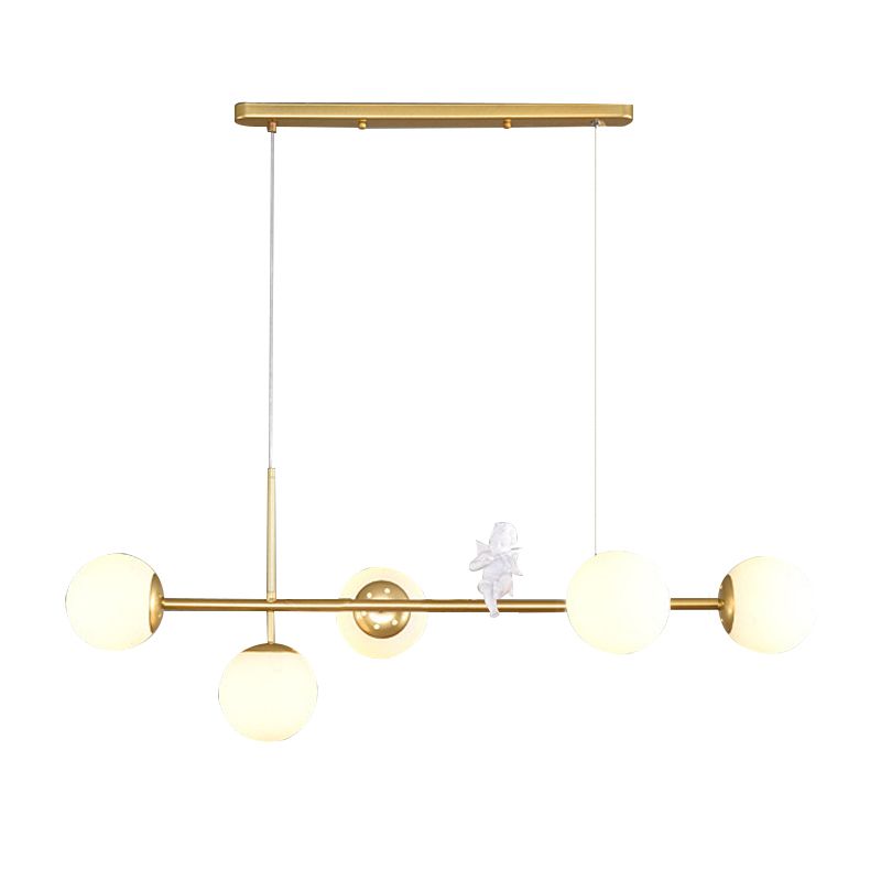 Modern Minimalist Island Light Glass Hanging Light for Dining Room