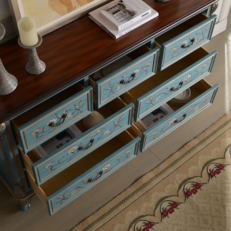 Traditional Storage Chest Solid Wood Dresser with 4/5/6/7 Drawers