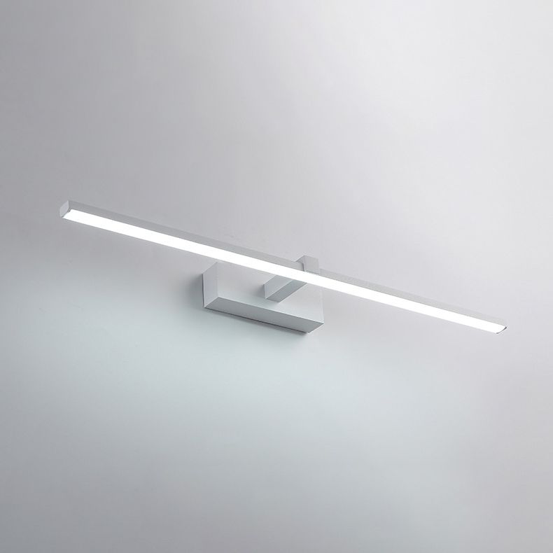 Metal Linear Shade Wall Sconce in Modern Concise Style Acrylic Mirror Wall Lighting