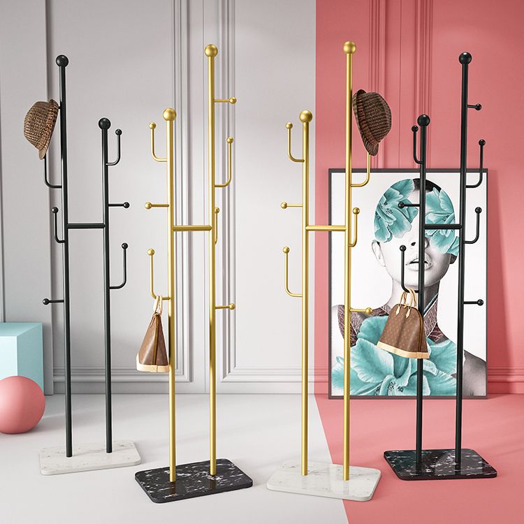 Modern Hall Tree Gorgeous Metal Hall Stand Coat Hanger with Hooks