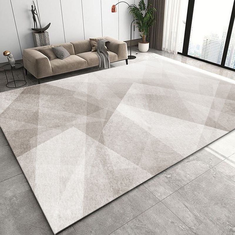 Modern Carpet Geometric Print Indoor Rug Stain Resistant Polyster Area Rug for Living Room
