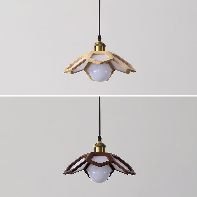 Modern Flower Pendant Lighting Fixture 1-Light Restaurant Suspension Pendant Light