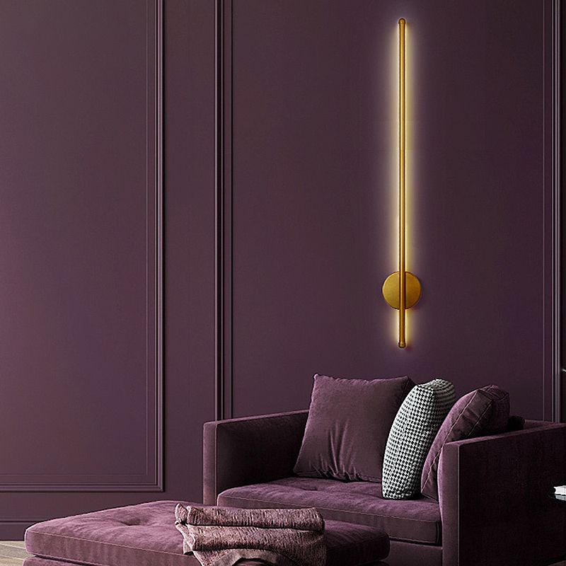 Lineare Form Metall Wandleuchten moderner Stil 2 Leuchten Wandmontageleuchte