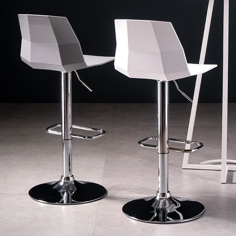 Contemporary Plastic Counter Height Stools Adjustable Height Bar Stool