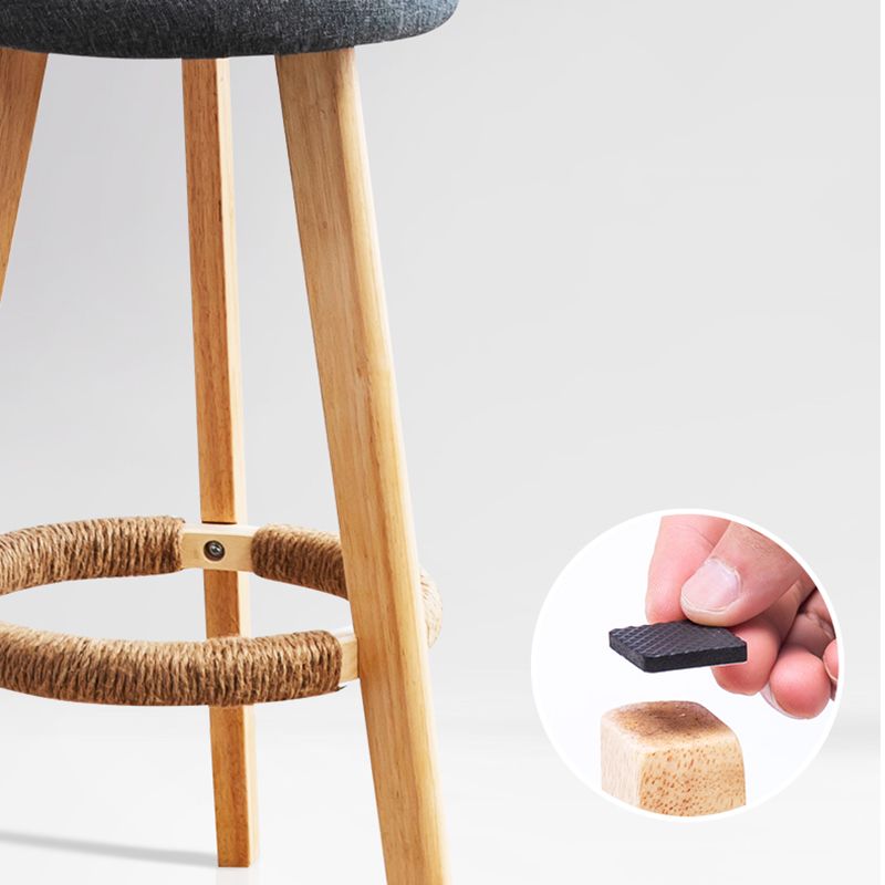 Taburete moderno sin brazos para mostrador, taburete de bar de cocina de madera con Pedal