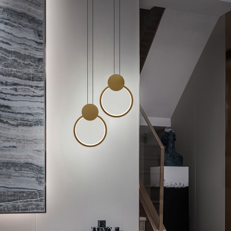 Simplicity Linear Hanging Light Kit Aluminum 1-Light Ceiling Light for Dining Room