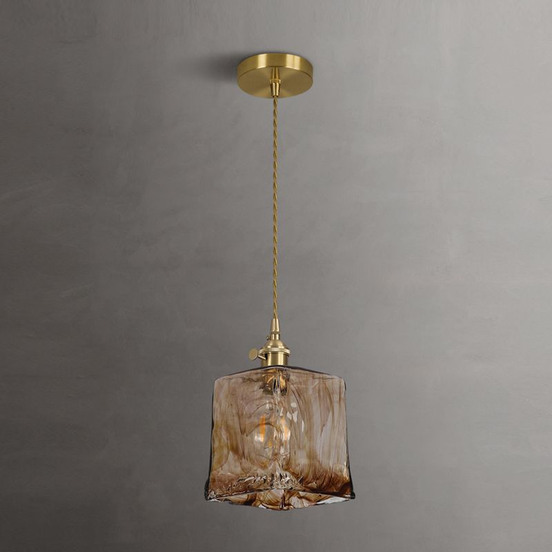 Kit de lampe suspendue en cuivre moderne