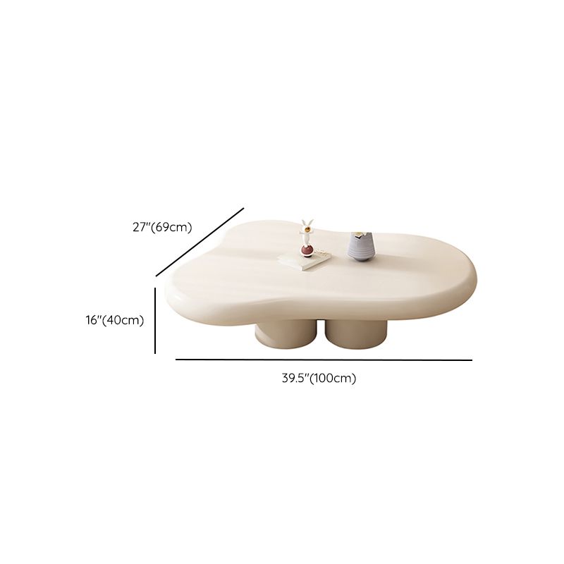 Modern Wood Coffee Cocktail Table 4 Legs Coffee or End Table White
