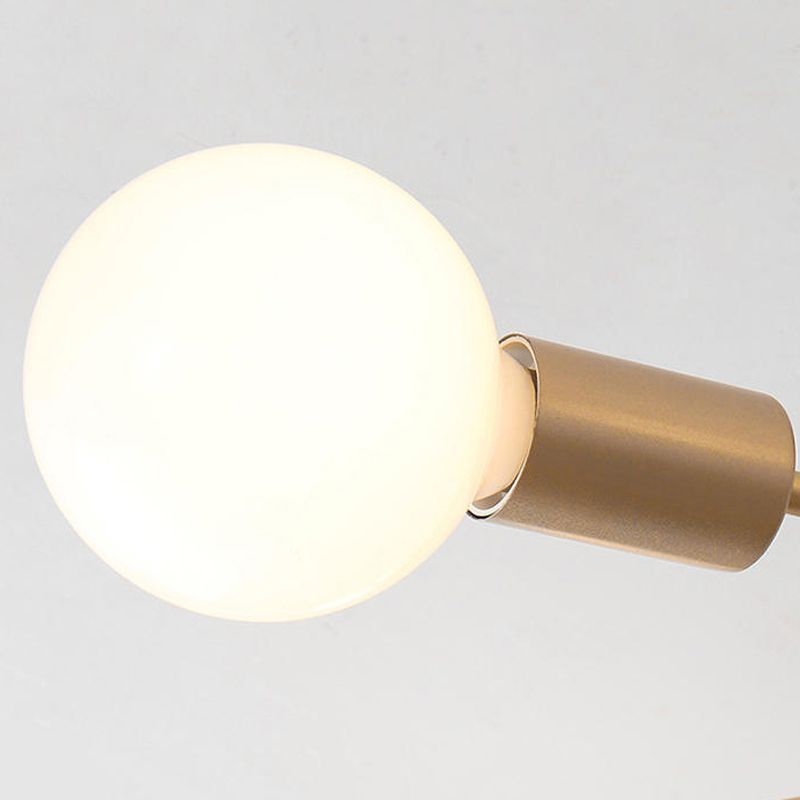 Minimalism Sputnik Flush Mount Metal Semi Flush Mount Light for Living Room