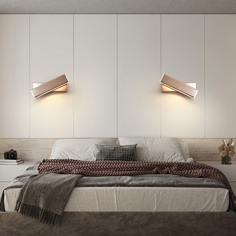 Luz de pared de pared giratoria interior nórdica lámpara de montaje de pared LED de estilo simple
