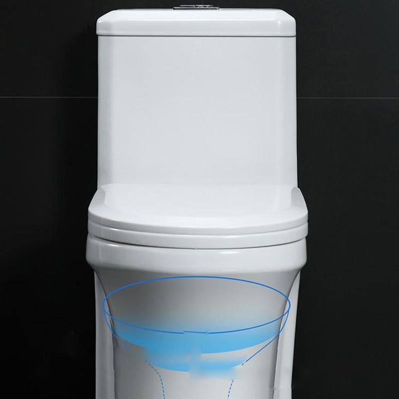 Modern Seat Included Flush Toilet 1-Piece Urine Toilet for Bathroom