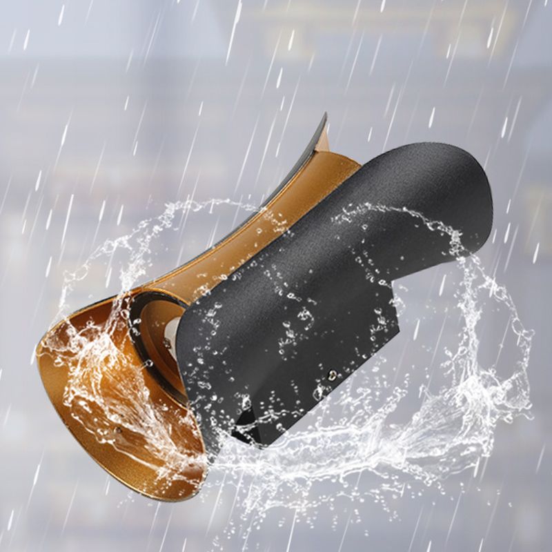 Lampada montata a parete in stile moderno a parete a muro 2 luci di luce in alluminio in nero in nero e oro