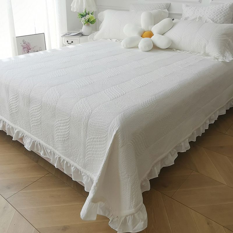 Modern Bed Sheet Set Cotton Solid Color Fitted Sheet for Bedroom