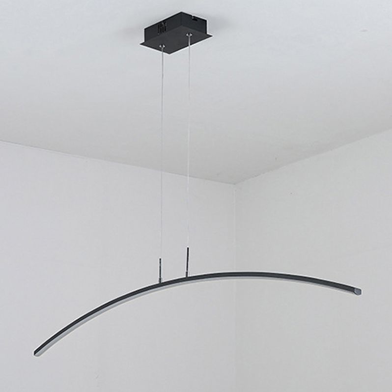 Modern Kitchen Island Lighting Black/White LED Ceiling Light for Foyer