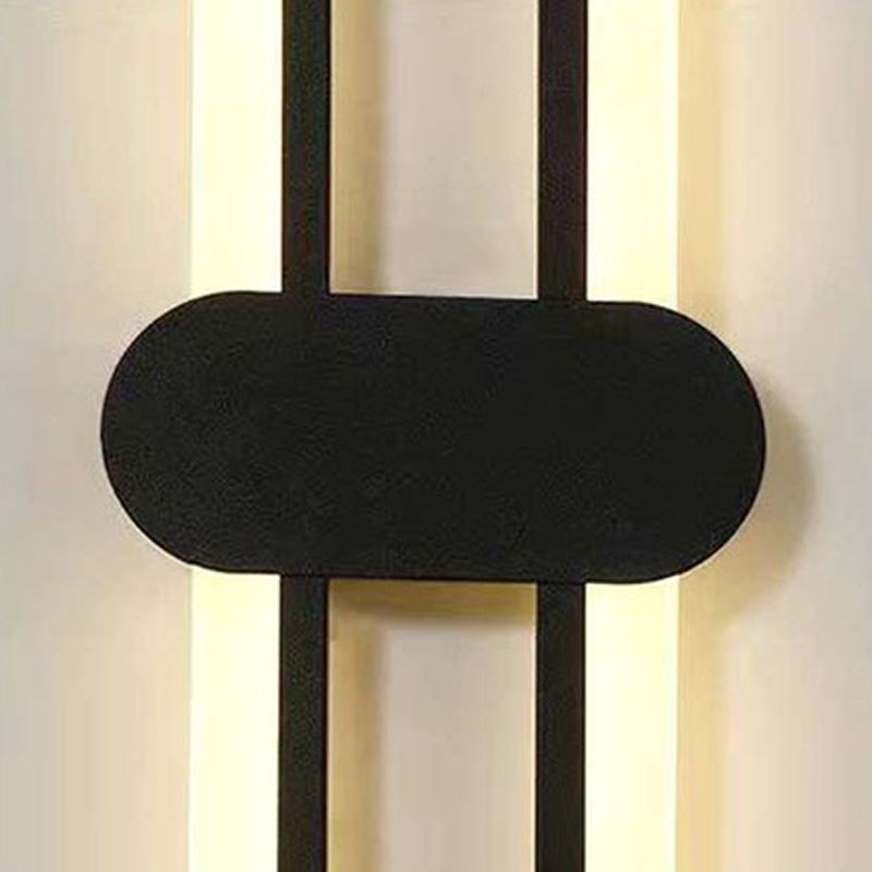 Nordische Metallwandleuchte ovale Form 16 "hohe LED -Wandleuchten für Schlafzimmer