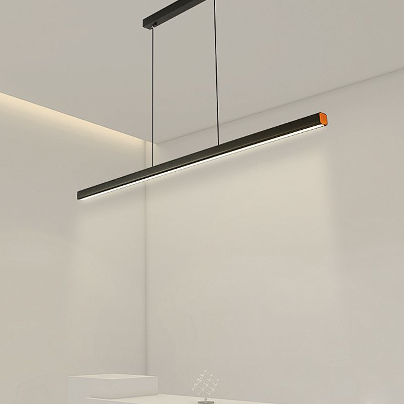 Colgante de isla LED de metal nórdico de la isla de 47.5 "de ancho de ancho de ancho para sala de estar para sala de estar