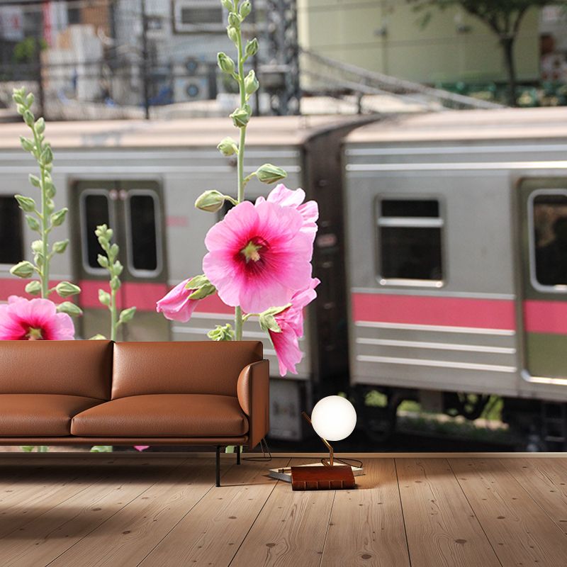 Modern Transportation Wall Covering Stain Resistant Living Room Wall Decor