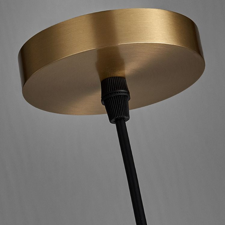 Lámpara de techo colgante de mica nórdica de suspensión en forma de sombrero blanco para comedor para comedor