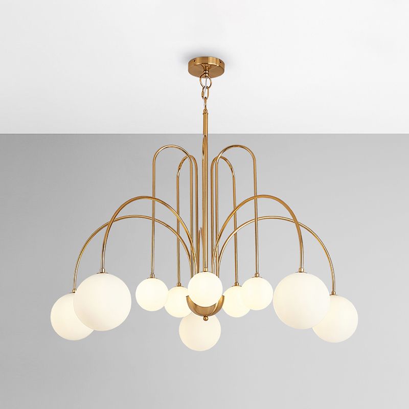 Modern Metal Chandelier Light Fixtures Multi-Head Hanging Pendant Lights for Bedroom