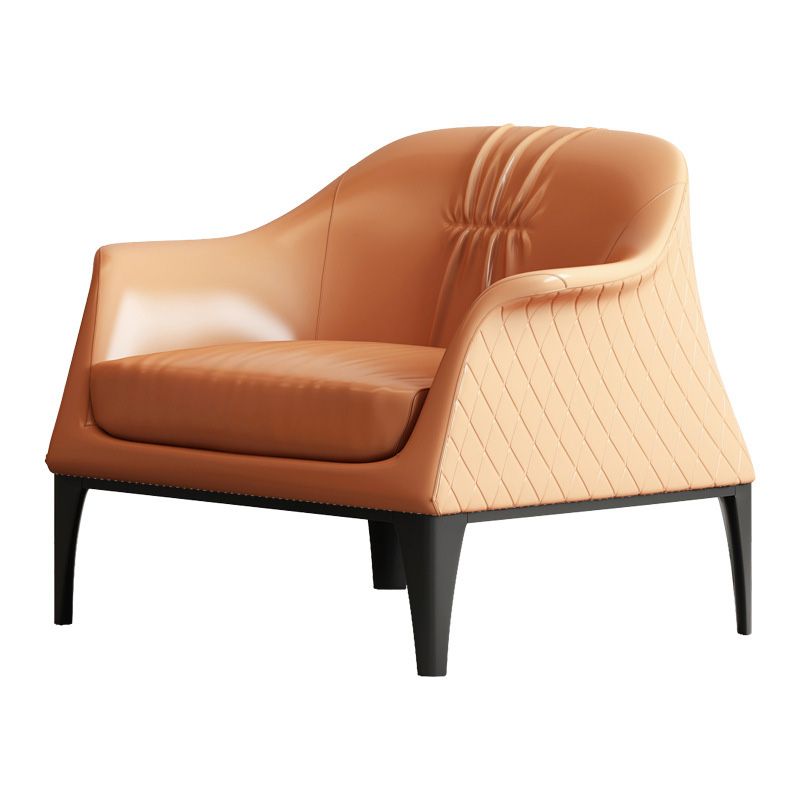 Living Room Mid-century Modern Accent Armchair Solid Color Arm Chair