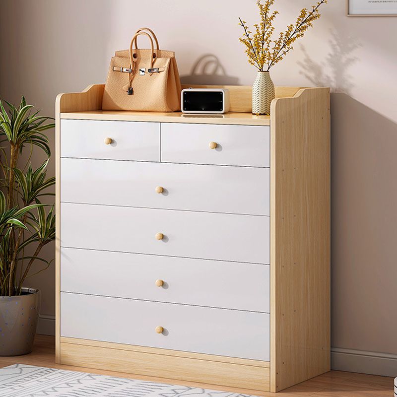Contemporary Rectangle Manufactured Wood And Standard with Drawer Chest