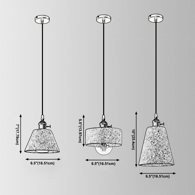 Contemporary Cement Pendant Lighting One Head Pendant Lamp for Bar Study Room