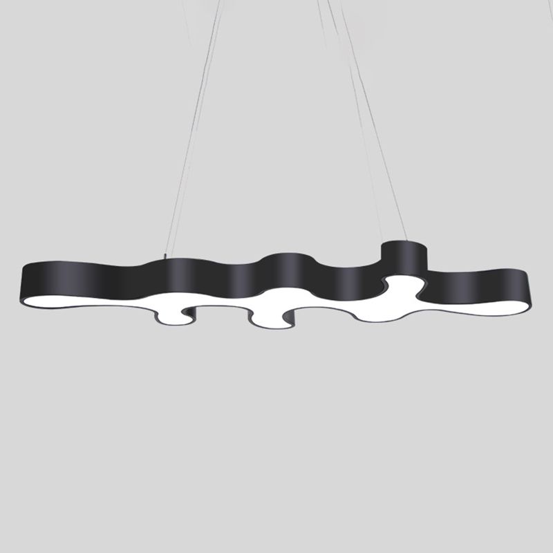 Moderne unieke vorm kroonluchter verlichtingsarmaturen acryl eiland plafondlicht