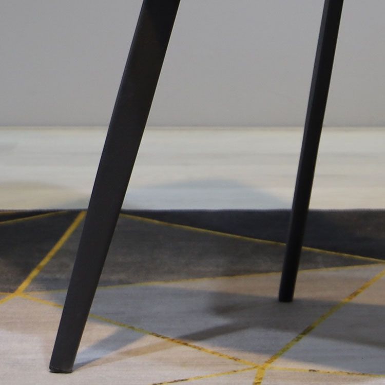 Contemporary Style Dining Chairs Kitchen Armless Side Chair with Metal Legs (Set of 2)