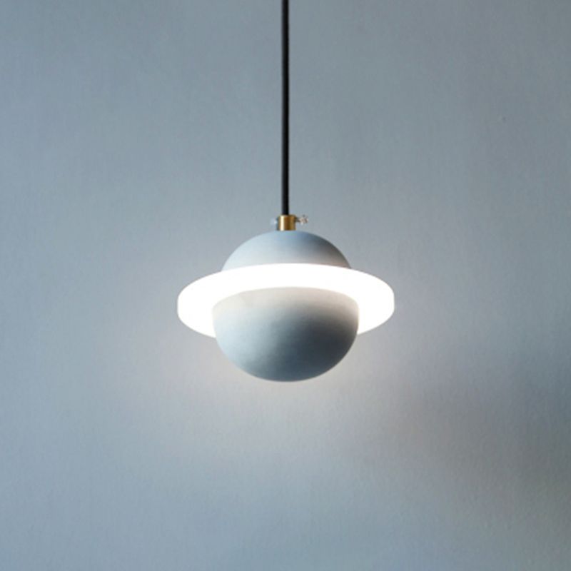 Planet Shape Chandelier Light Nordic Modern Style LED Hanging Light Fixture For Living Room