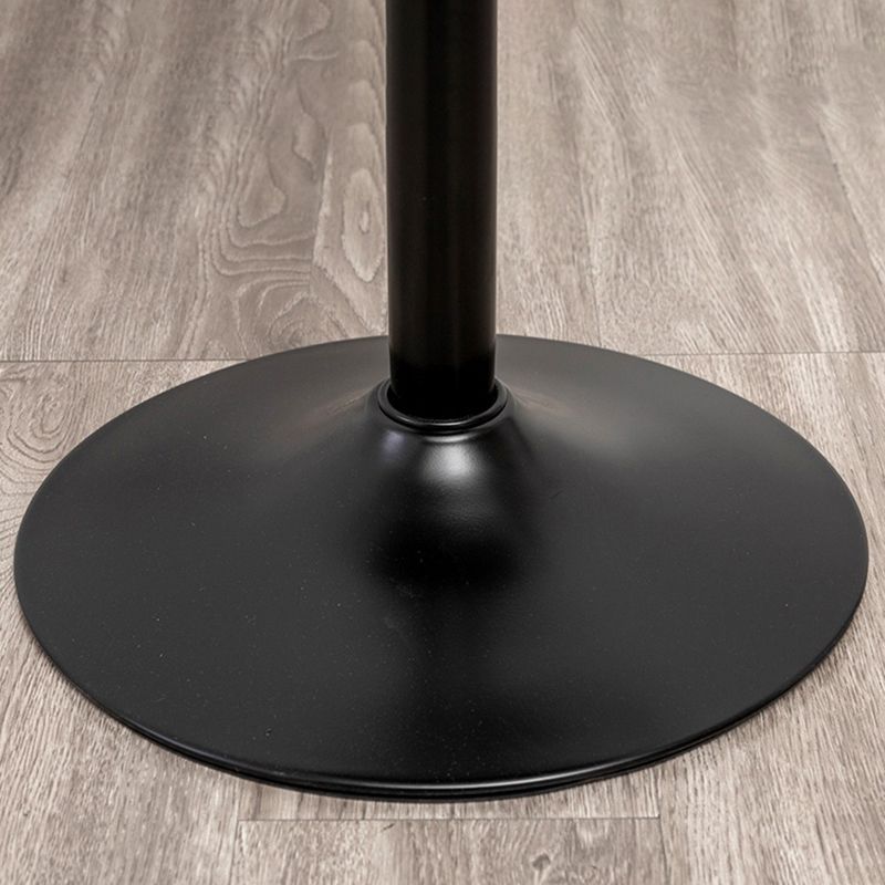 Taburete de bar contemporáneo de altura ajustable, reposapiés, taburete de mostrador con respaldo bajo de cuero
