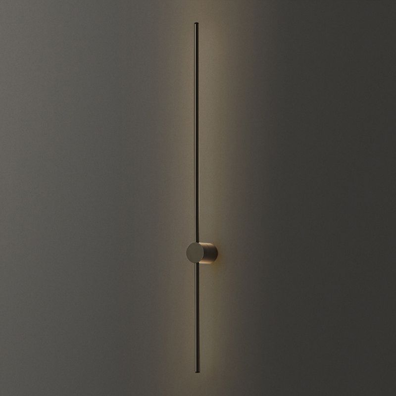 Minimalism LED Wall Sconce Thin-Line Sconce Lighting with Brass for Living Room