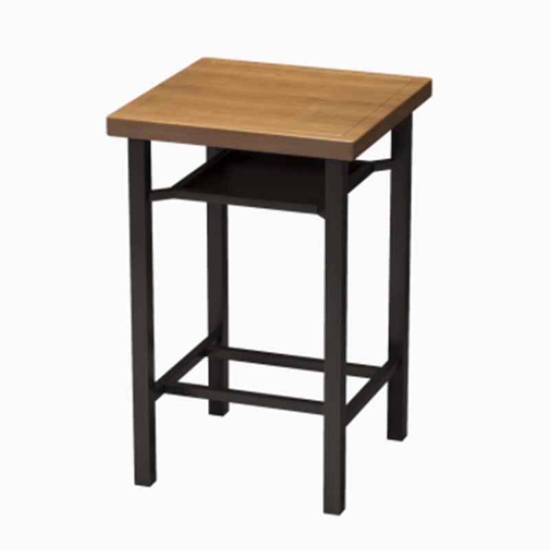 Modern 1/2/5 Pieces Bar Table Set Pine Wood Counter Table with High Stools