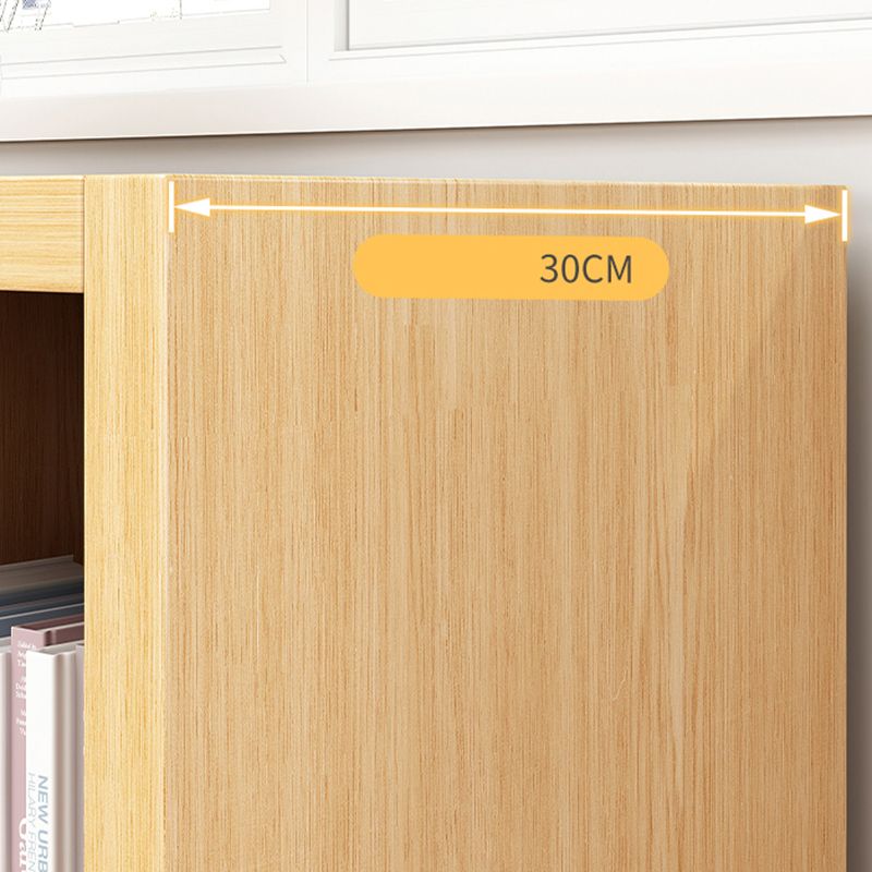 Standard Contemporary Bookcase Engineered Wood Closed Back Bookshelf