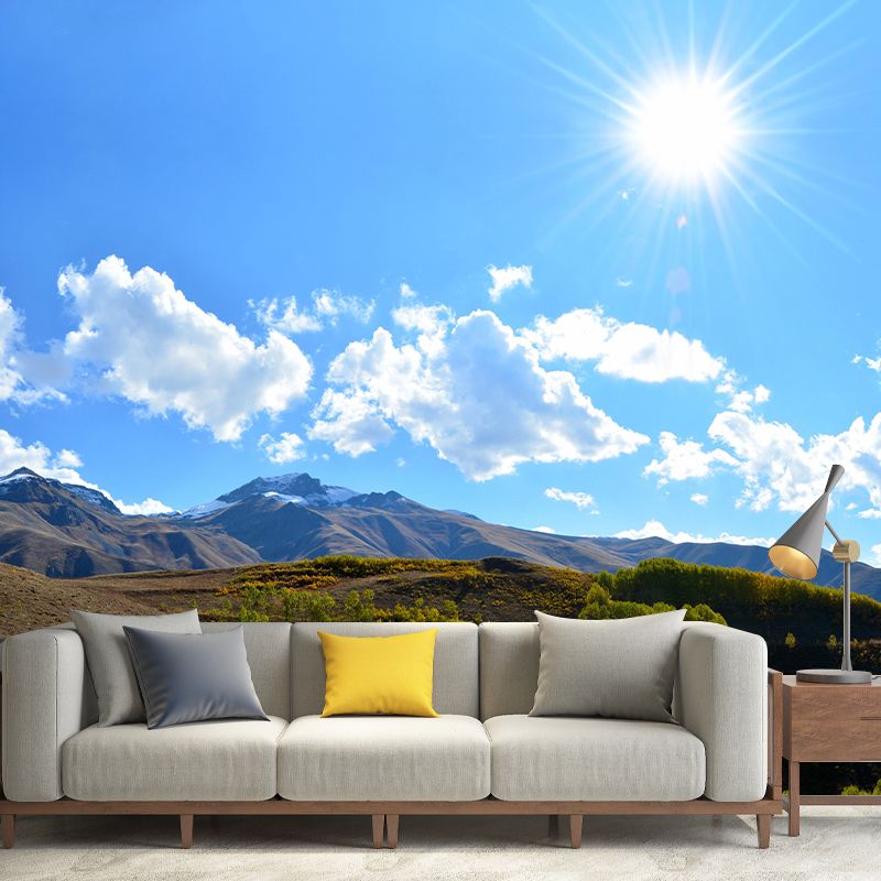 Customized Mountain Landscapes Mural Environment Friendly Wallpaper for Living Room