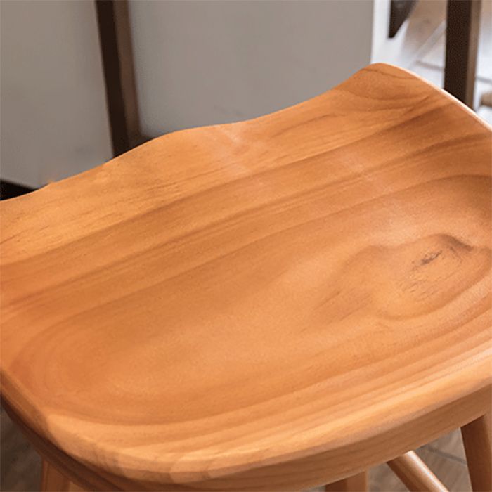Tabouret de Bar en bois de Style industriel, siège de selle, tabouret de comptoir pour Bar de cuisine