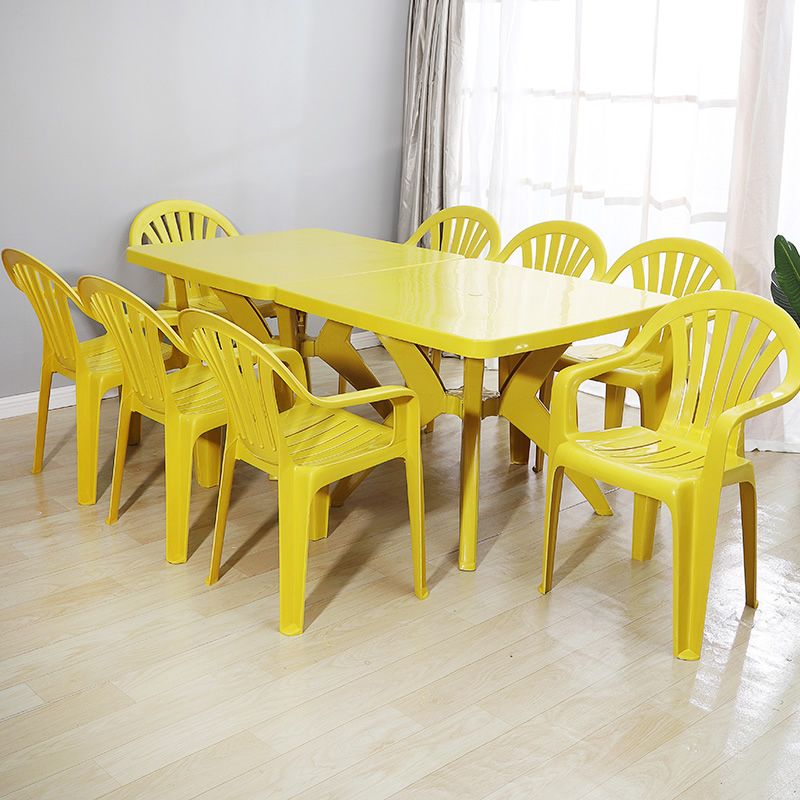 El hogar moderno que cena el brazo preside los sillones de comedor apilables plásticos Windsor