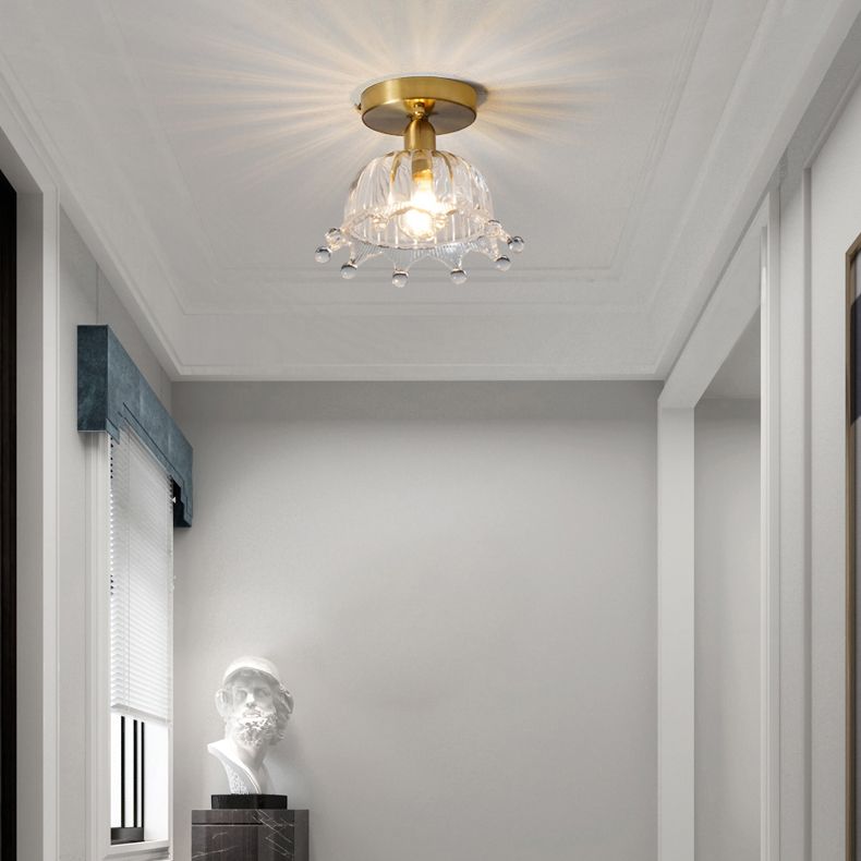 Crown Semi Flush Mount Light Vintage Techo Vintage luces de techo Montaje