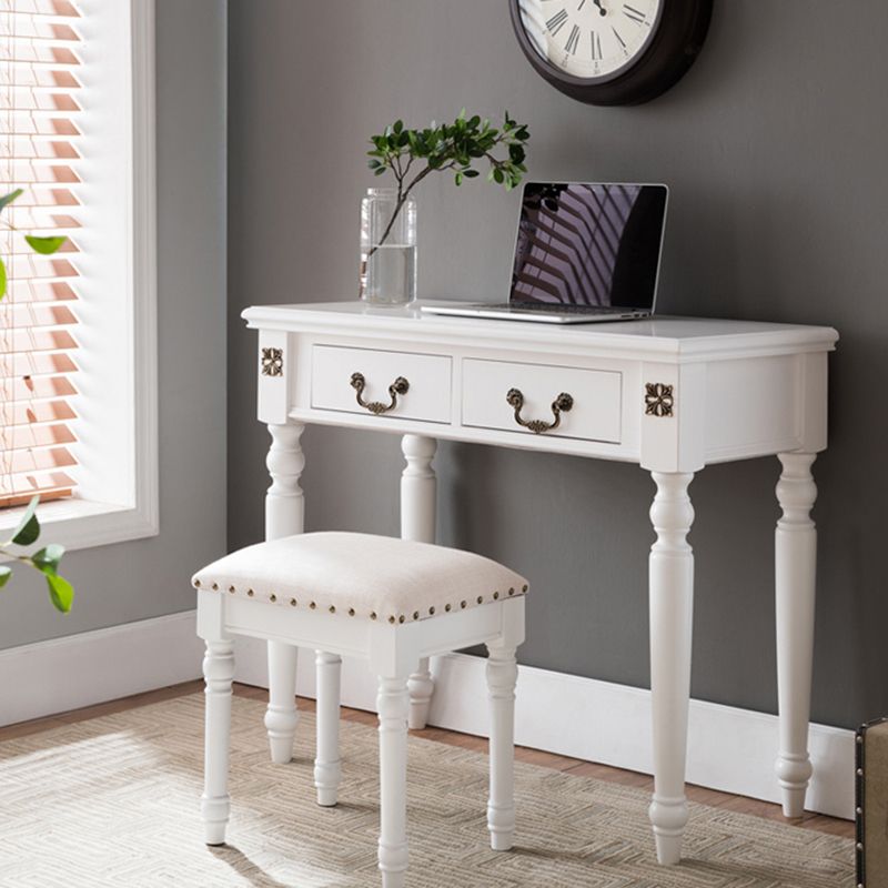 French Country Ottoman Rectangle Standard with Nailhead Trim Faux Leather Solid Ottoman