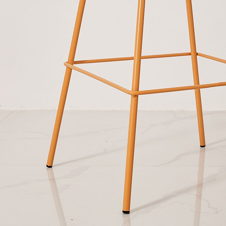 Nordic Style Metal Bar-stool Plastic Counter Bar Stool for Home