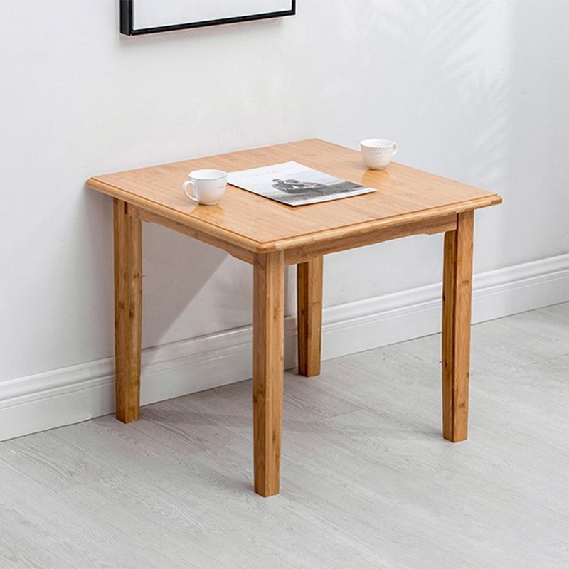 Nordic Rectangular Wooden Coffee Table 4 Legs Natural Cocktail Table