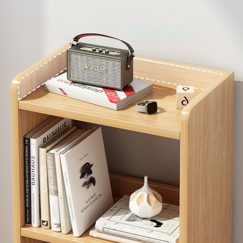 Scandinavian Style Bookshelf Open Back Bookcase for Home Office Study Room